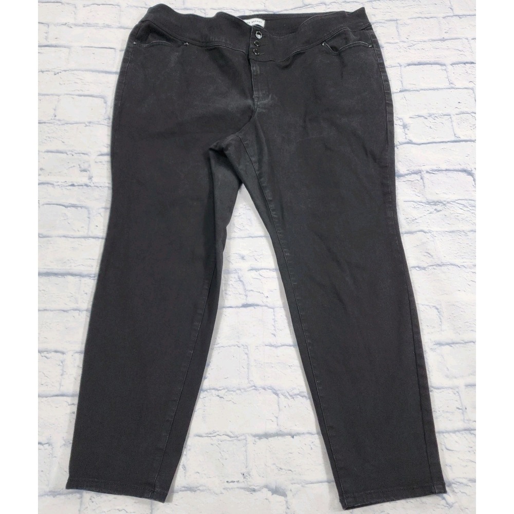 Lane Bryant Jeans WOMENS SIZE 26 Black High Rise Jegging Flex Magic Waistband
